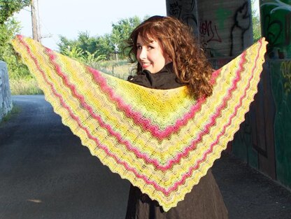 Meander shawl