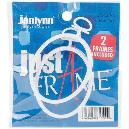 Janlynn Just A Frame Mini Oval 2/Pkg