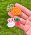 Easter mini bunny & carrot earrings