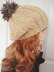 426 MAUREEN RIB KNIT BERET TAM, age 8 to adult