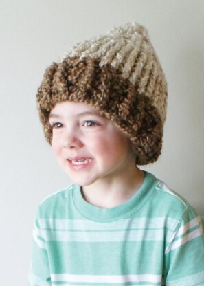 Chunky Acorn Hat in Toddler, Child and Adult Sizes (hat014)