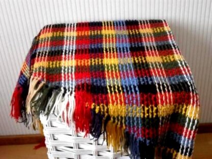 Vintage tartan shawl