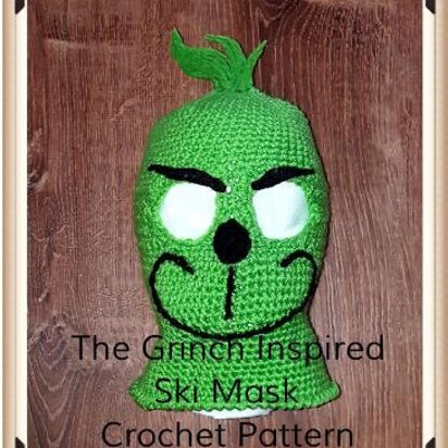 Grinch Inspired Ski Mask