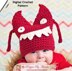 Crochet Halloween Monster Hat Pattern For Newborn Baby Children