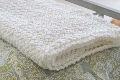 Diagonal Basket Weave Blanket