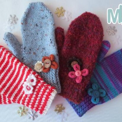 Flower Mittens