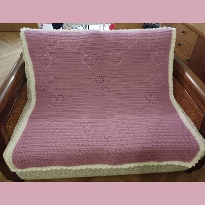 Heart of Hearts Baby Blanket