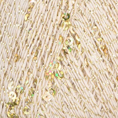 Rozetti Yarns Cotton Gold - Black with Multi Sequins (1094)