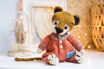 Knitting Toy Clothes Pattern - Onesie for 10''/25cm toys