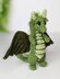 Basil the Dragon crochet pattern, amigurumi dragon pattern