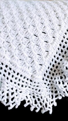 Free crochet christening shawl pattern uk sale