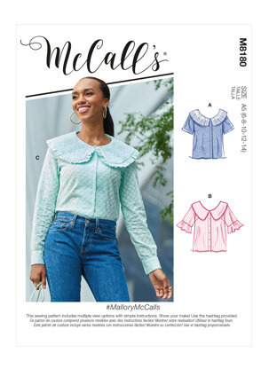 McCall's Misses' Tops M8180 - Sewing Pattern
