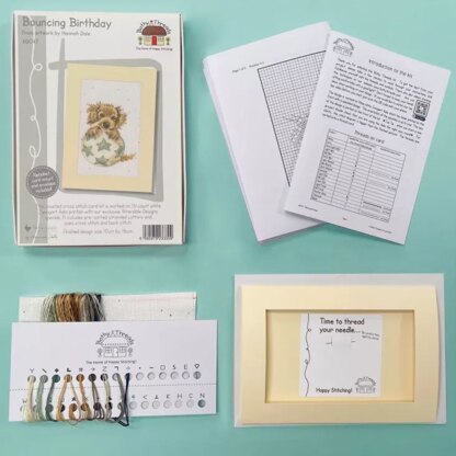 Bothy Threads Bouncing Birthday Cross Stitch Kit