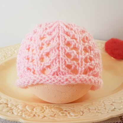 Lacy Baby Girl Beanie