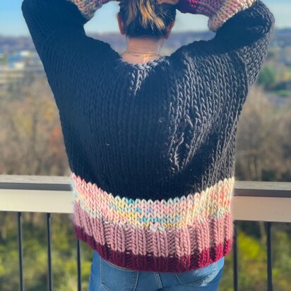 Distressed Unicorn Designer Oversized Sweater PDF Pattern