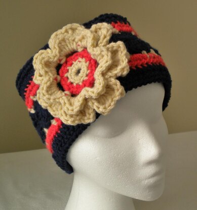 Pinwheel Headband with Flower