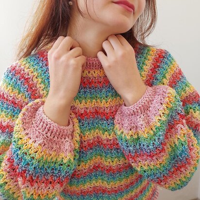 Rainbow prism sweater