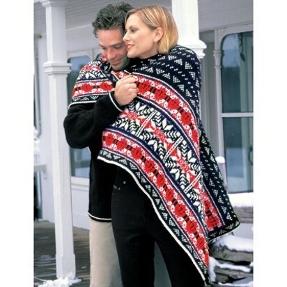 Nordic Lap Blanket in Patons Canadiana - knitting pattern