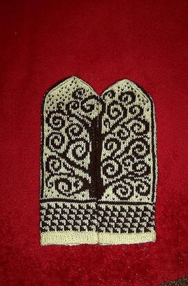 The Tree of Life Mittens