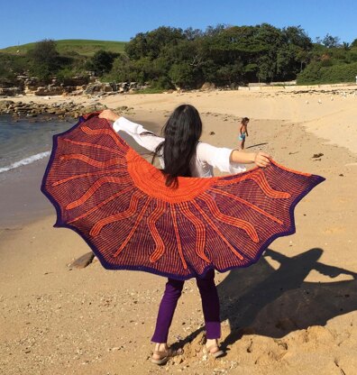 Solar Flair Shawl