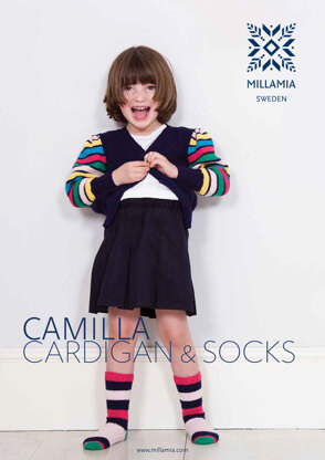 "Camilla Cardigan and Socks" - Cardigan Knitting Pattern For Girls in MillaMia Naturally Soft Merino