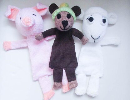 Teddy Bear Pig Sheep Comfort Lovey