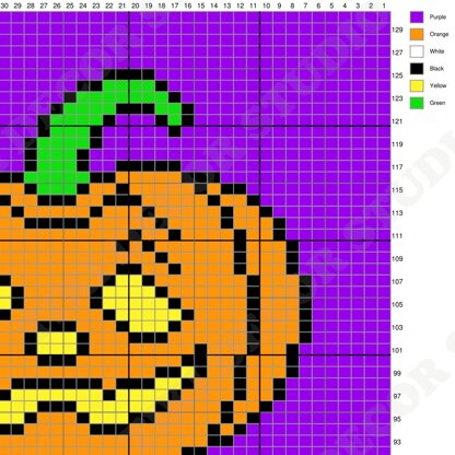 Jack-o’-lantern Baby Blanket SINGLE CROCHET PATTERN
