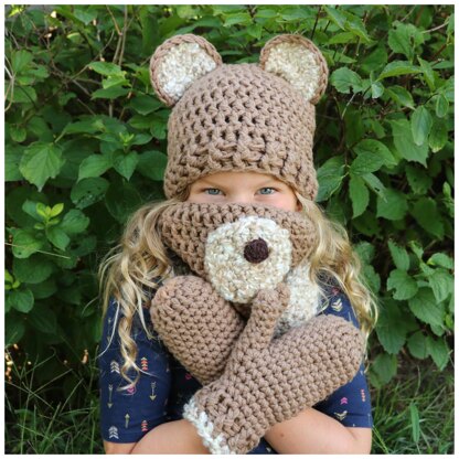 Honey Bear Hat Set