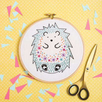 Hawthorn Handmade Hedgehog Embroidery Kit - 7in