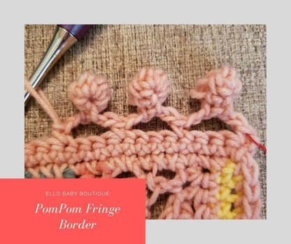 PomPom Fringe Border