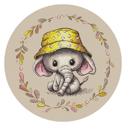 Baby Elephant Cross Stitch PDF Pattern