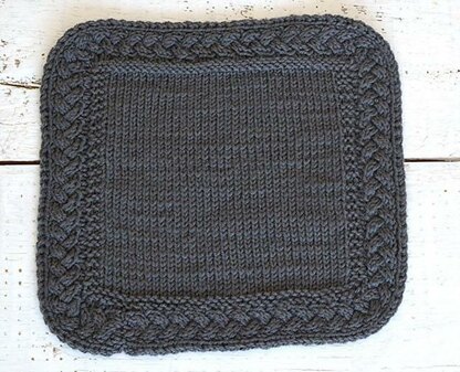 Add a Seamless Cable Border to a Blanket