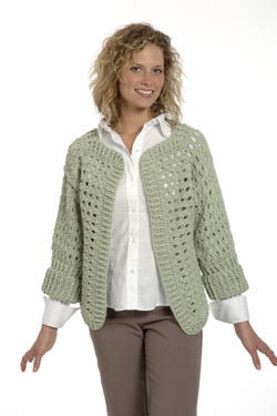 Ladies Shell Sweater in Plymouth Yarn Fantasy Naturale - 1261 - Downloadable PDF