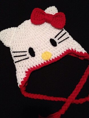 Hello Cat Earflap Hat Pattern