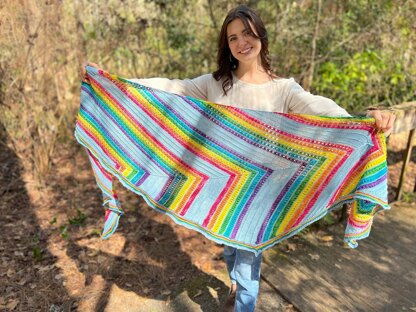 Rhoslyn Rainbow Shawl