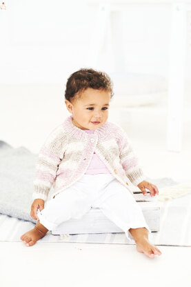 Jumper and Cardigan in Stylecraft Bambino Prints - 9744 - Leaflet