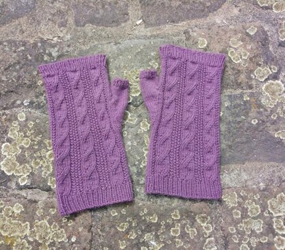 Faux Cable Mittens