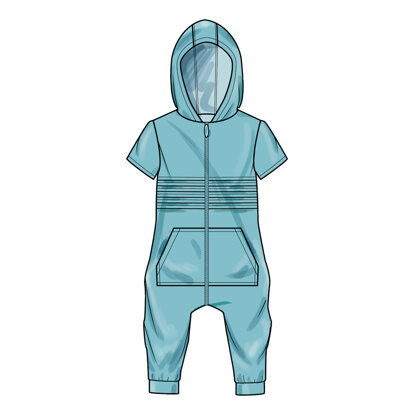 S9486, Simplicity Sewing Pattern Toddlers' Knit Jumpsuit