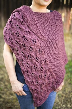 Knit Falling Leaves Shawl
