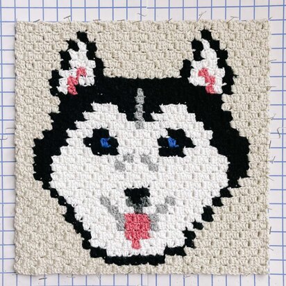 C2C Husky / Malamute Dog Blanket Square