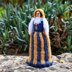 Finland National Costume Peg Doll Knitting Pattern