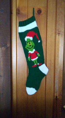 Grinch inspired stocking