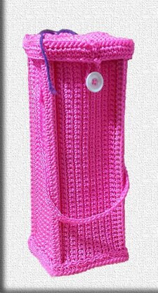 Tall Yarn Caddy Crochet pattern by Lori-Anne Ketola