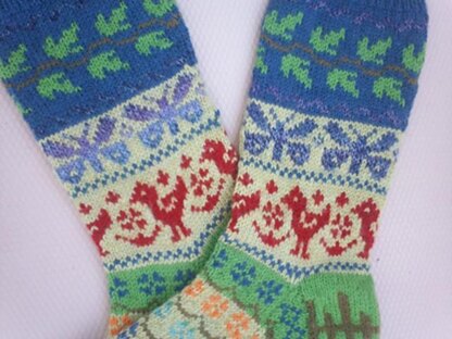 Carol's Garden Socks