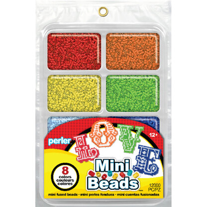 Perler Mini Beads Fused Bead Tray 8,000/Pkg - Rainbow