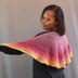 Silk Moon Crescent Shawl