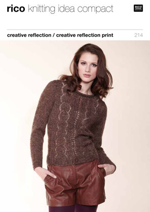 Lacy Sweater, Snood & Fingerless Gloves in Rico Creative Reflection - 214