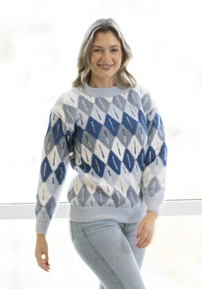 Syrup Sweater in Viking Of Norway Alpaca Storm - UK-2306-2 - Downloadable PDF