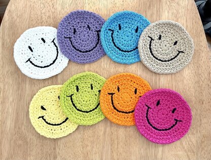 Smiley Face Coaster Set