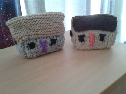 knitted houses